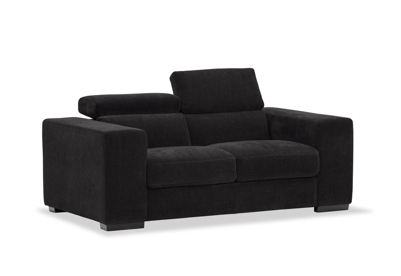 DARIO FABRIC 2 SEATER SOFA CHARCOAL