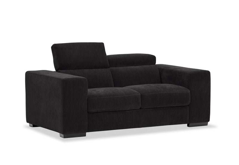 DARIO FABRIC 2 SEATER SOFA CHARCOAL
