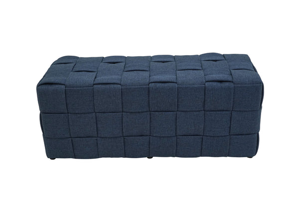 NOLAN NAVY OTTOMAN BENCH NAVY