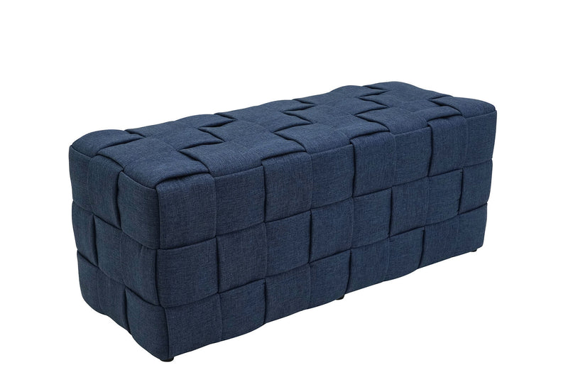 NOLAN NAVY OTTOMAN BENCH NAVY