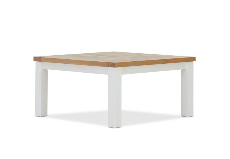 NORMANDY 1500 SQUARE DINING TABLE WHITE/OAK