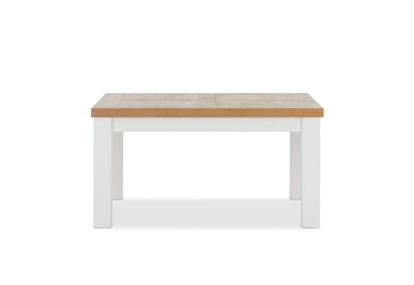 NORMANDY 1500 SQUARE DINING TABLE WHITE/OAK