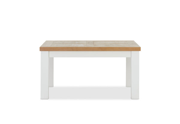 NORMANDY 1500 SQUARE DINING TABLE WHITE/OAK