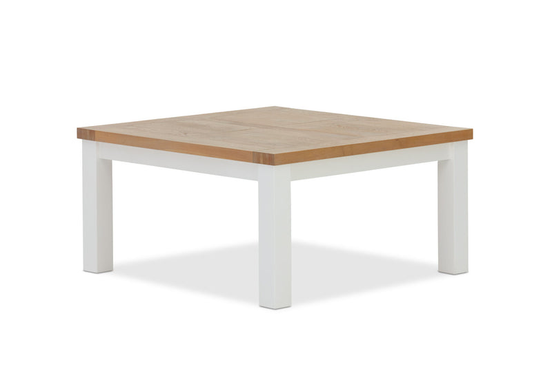 NORMANDY 1500 SQUARE DINING TABLE WHITE/OAK
