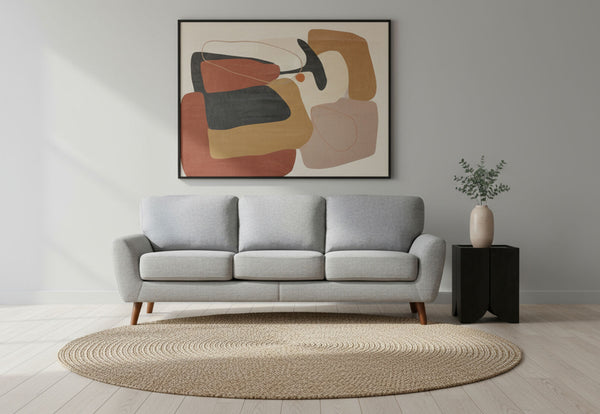 GRAHAM 3 SEAT SOFA GREY