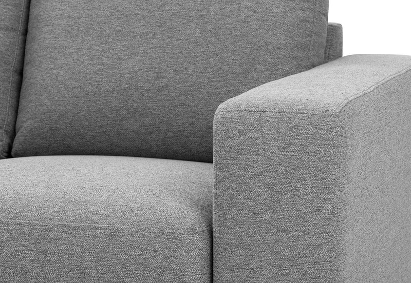 KIRBY 3 SEATER LHF CHAISE DARK GREY