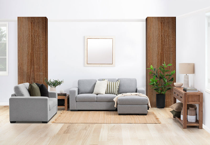 KIRBY 3 SEATER RHF CHAISE DARK GREY