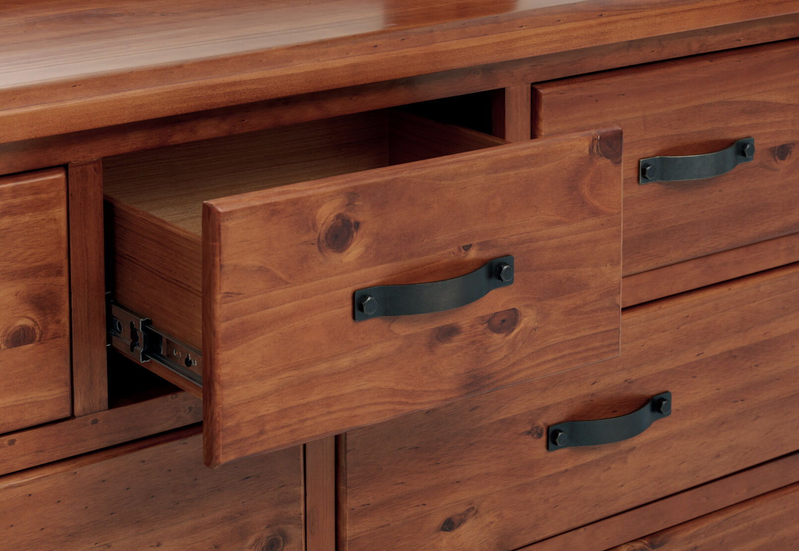 CALLAGHAN 7 DRAWER DRESSER WITH MIRROR RUSTIC