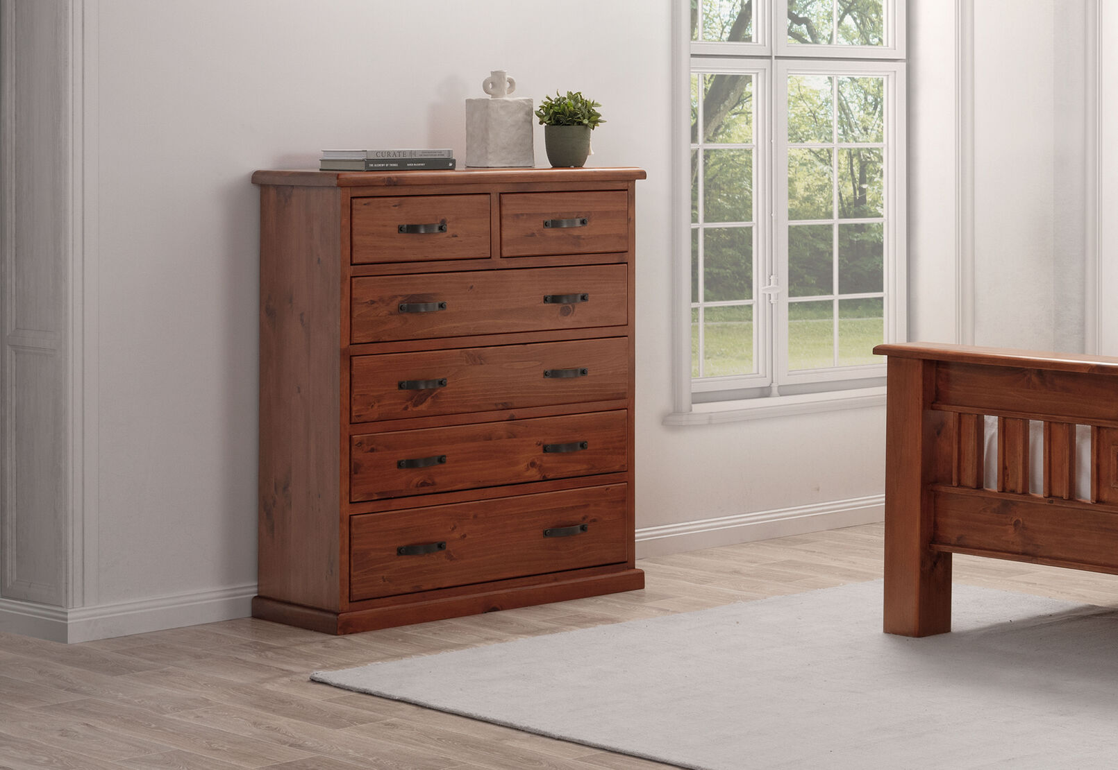 CALLAGHAN 6 DRAWER TALL CHEST RUSTIC
