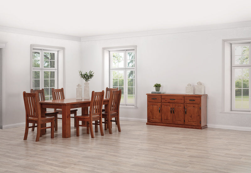 CALLAGHAN 4 DOOR 3 DRAWER BUFFET RUSTIC