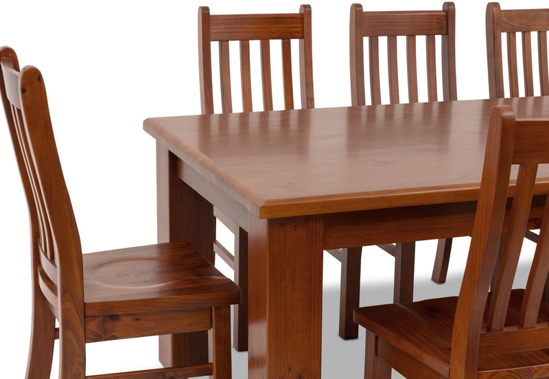 CALLAGHAN 9 PIECE DINING SUITE RUSTIC
