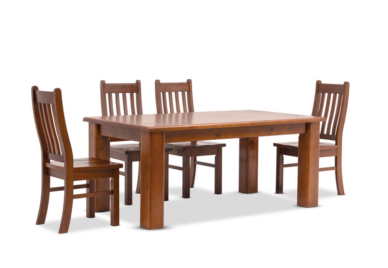 CALLAGHAN 7 PIECE DINING SUITE  RUSTIC