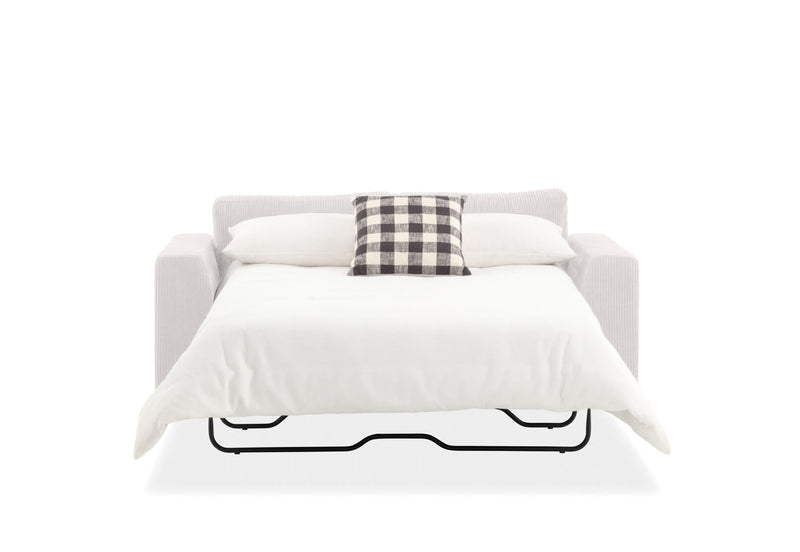 KOAH FABRIC 2.5 SEATER SOFA BED LIGHT GREY