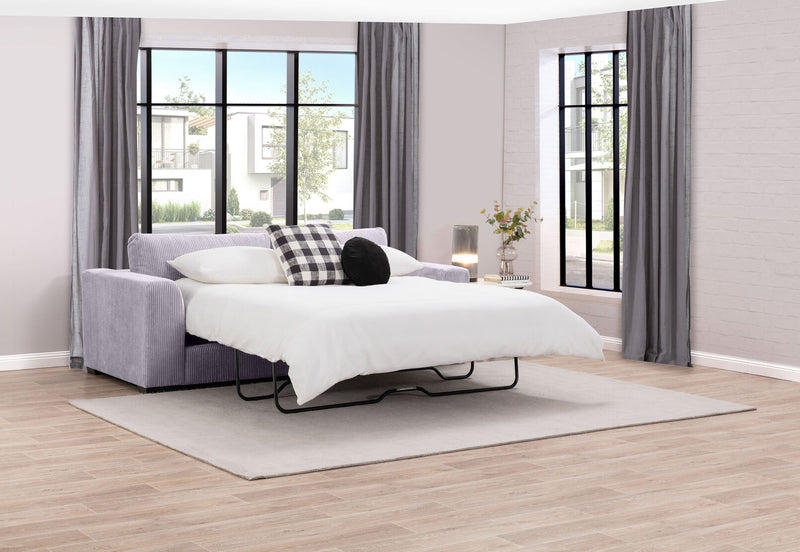 KOAH FABRIC 3.5 SEATER SOFA BED GREY