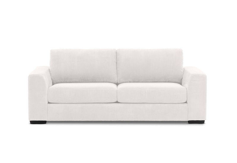 KOAH FABRIC 3.5 SEATER SOFA BED LIGHT GREY