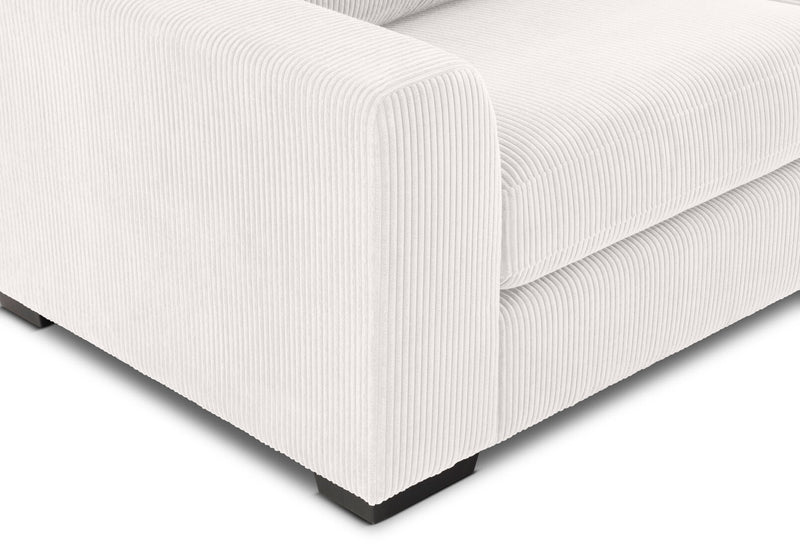 KOAH FABRIC 3.5 SEATER SOFA BED LIGHT GREY