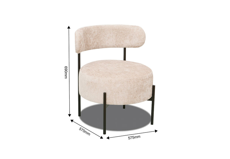 BRYANT ACCENT CHAIR CREAM