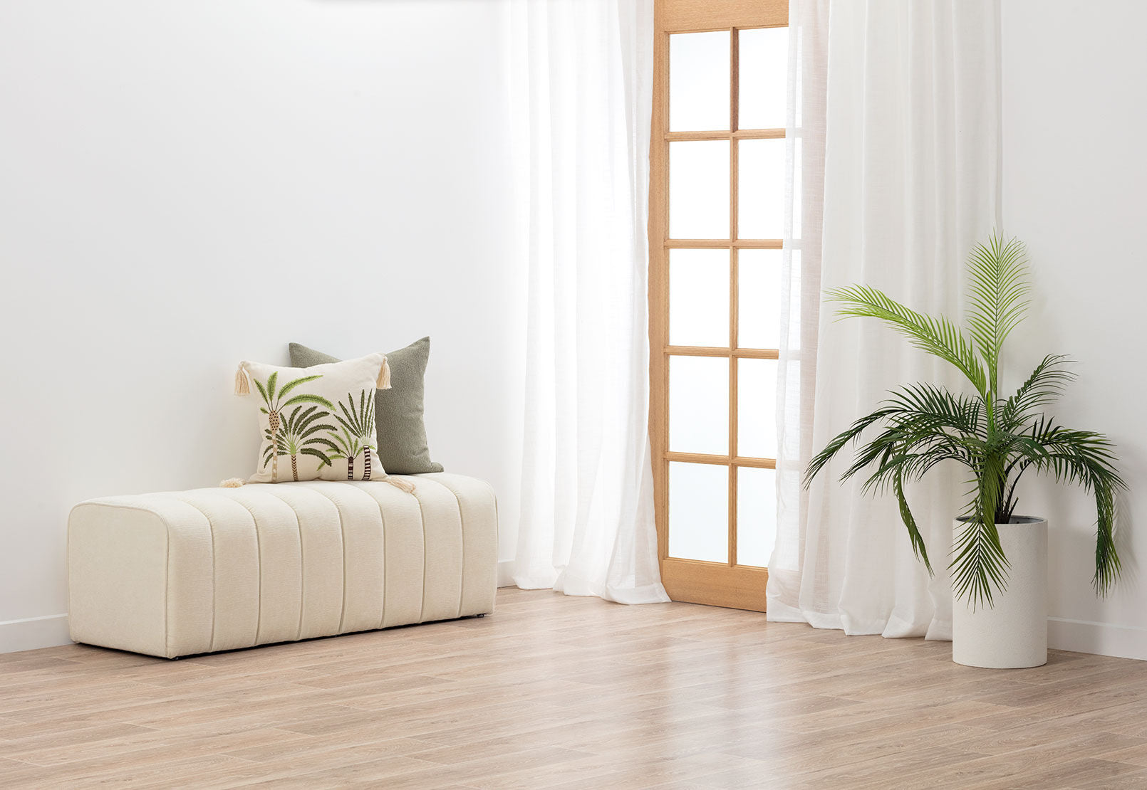 MITZI OTTOMAN BEIGE