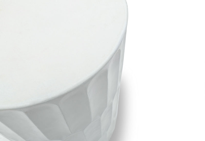 RHUTHUN LAMP TABLE WHITE