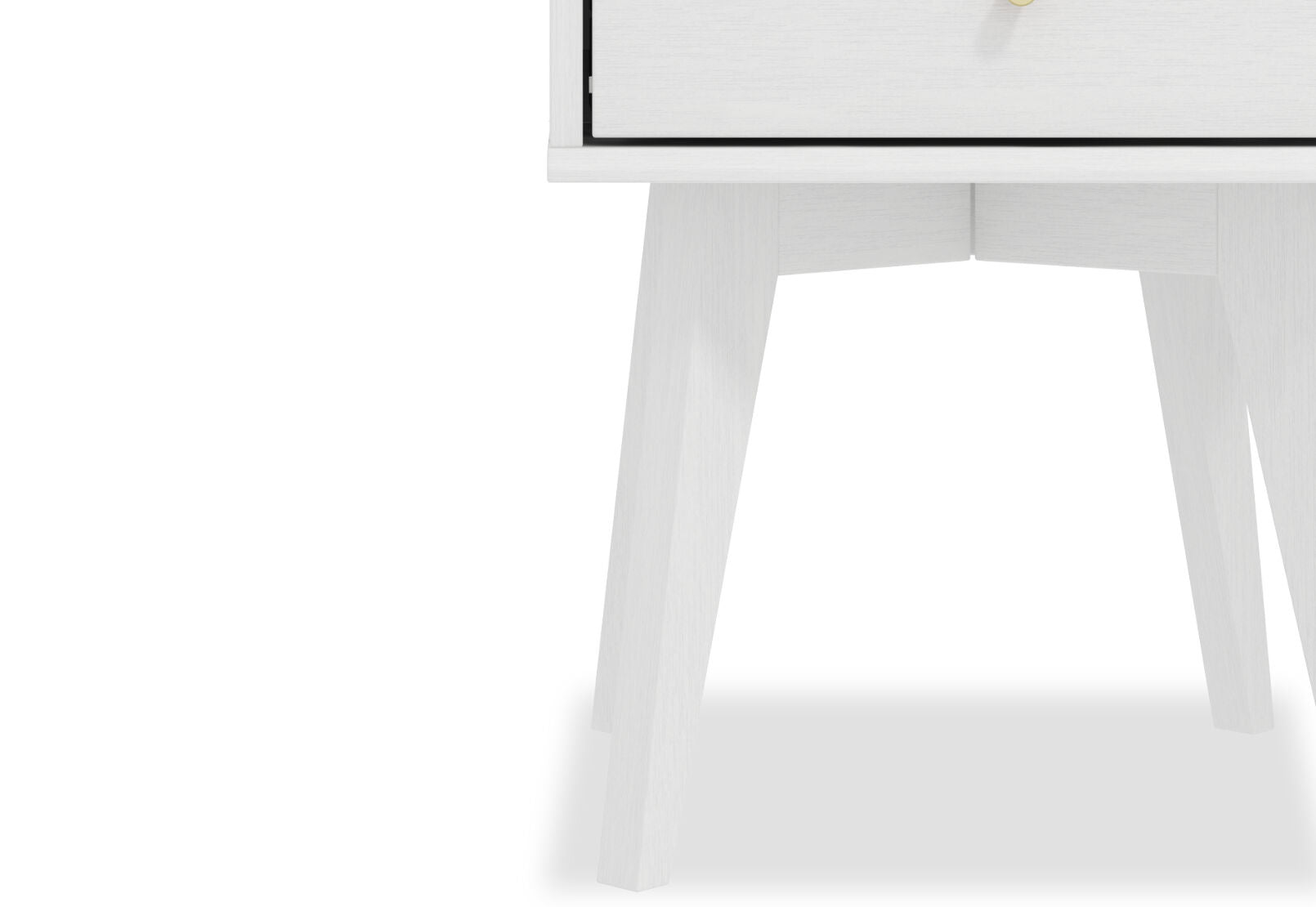 FIELDS 2 DRAWER BEDSIDE TABLE PEARL WHITE