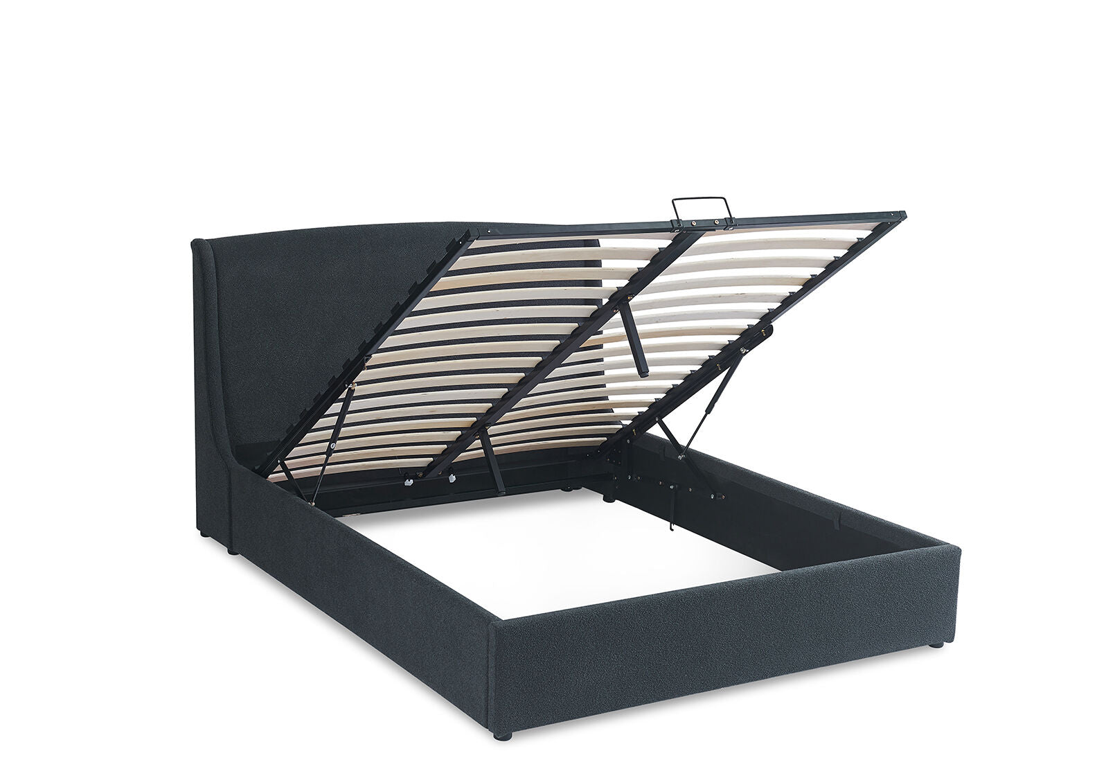 CAMBRIDGE BAY QUEEN LIFT BED DARK GREY
