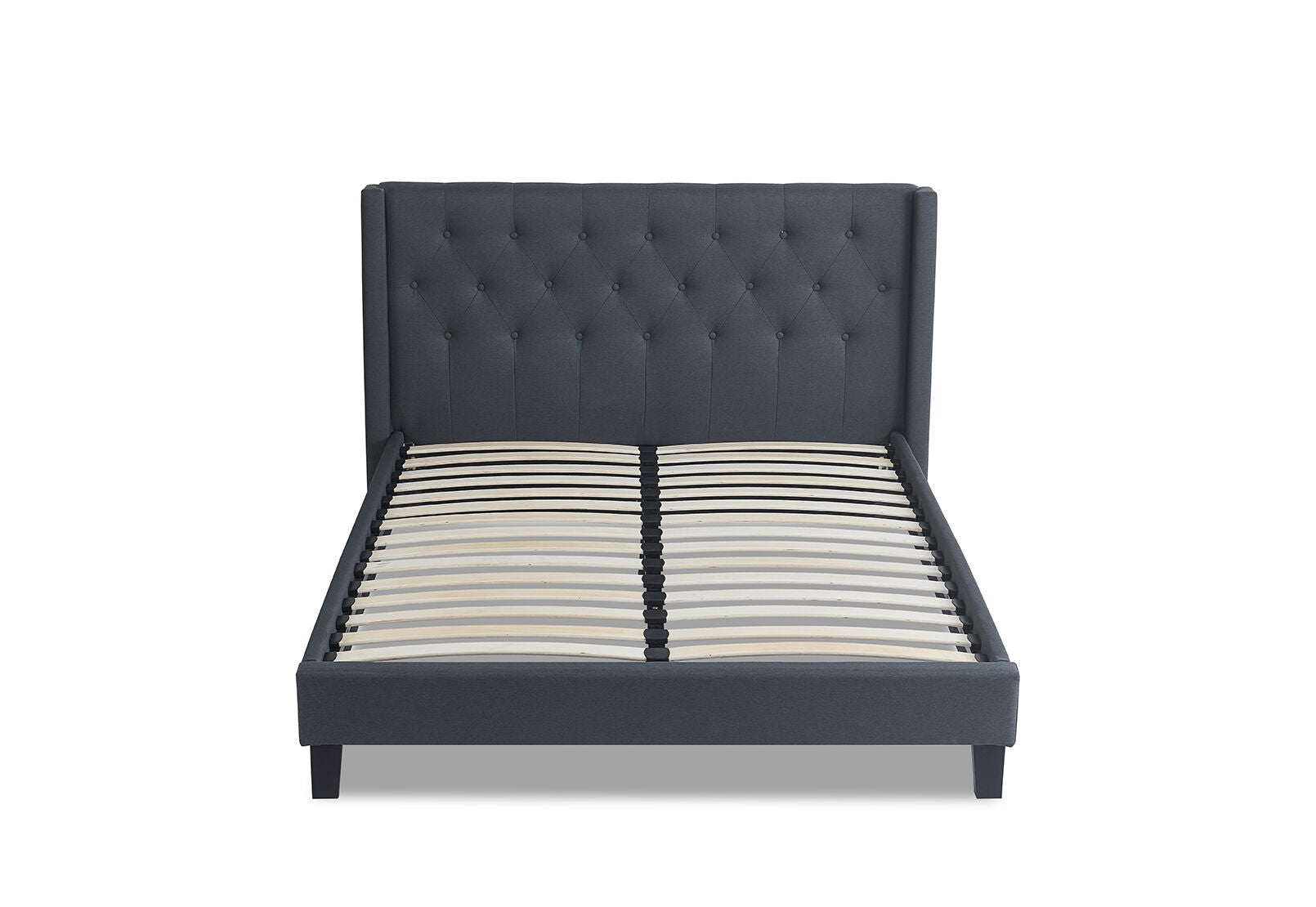 CANO QUEEN BED DARK GREY
