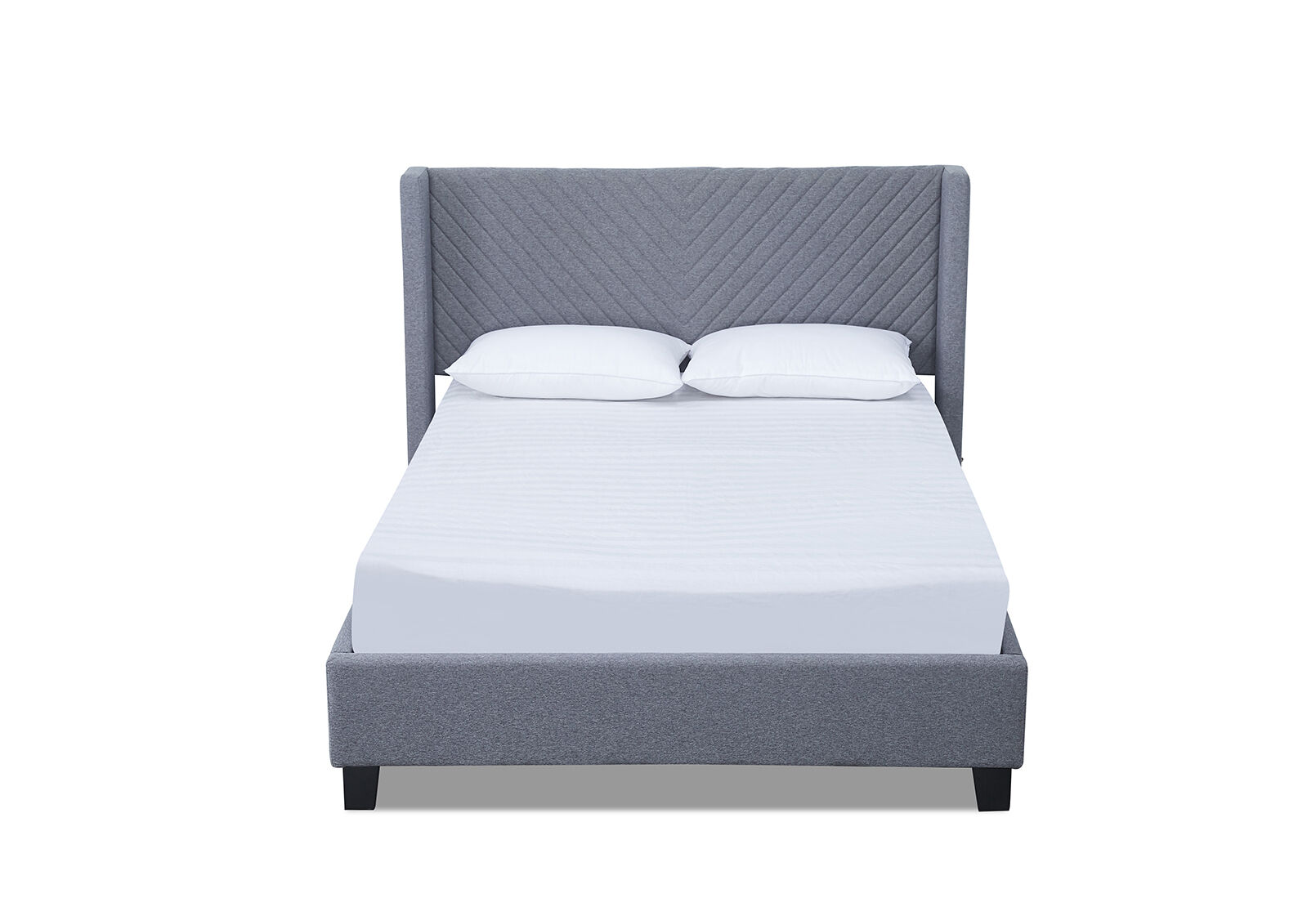 DAUGHERTY DOUBLE BED LIGHT GREY