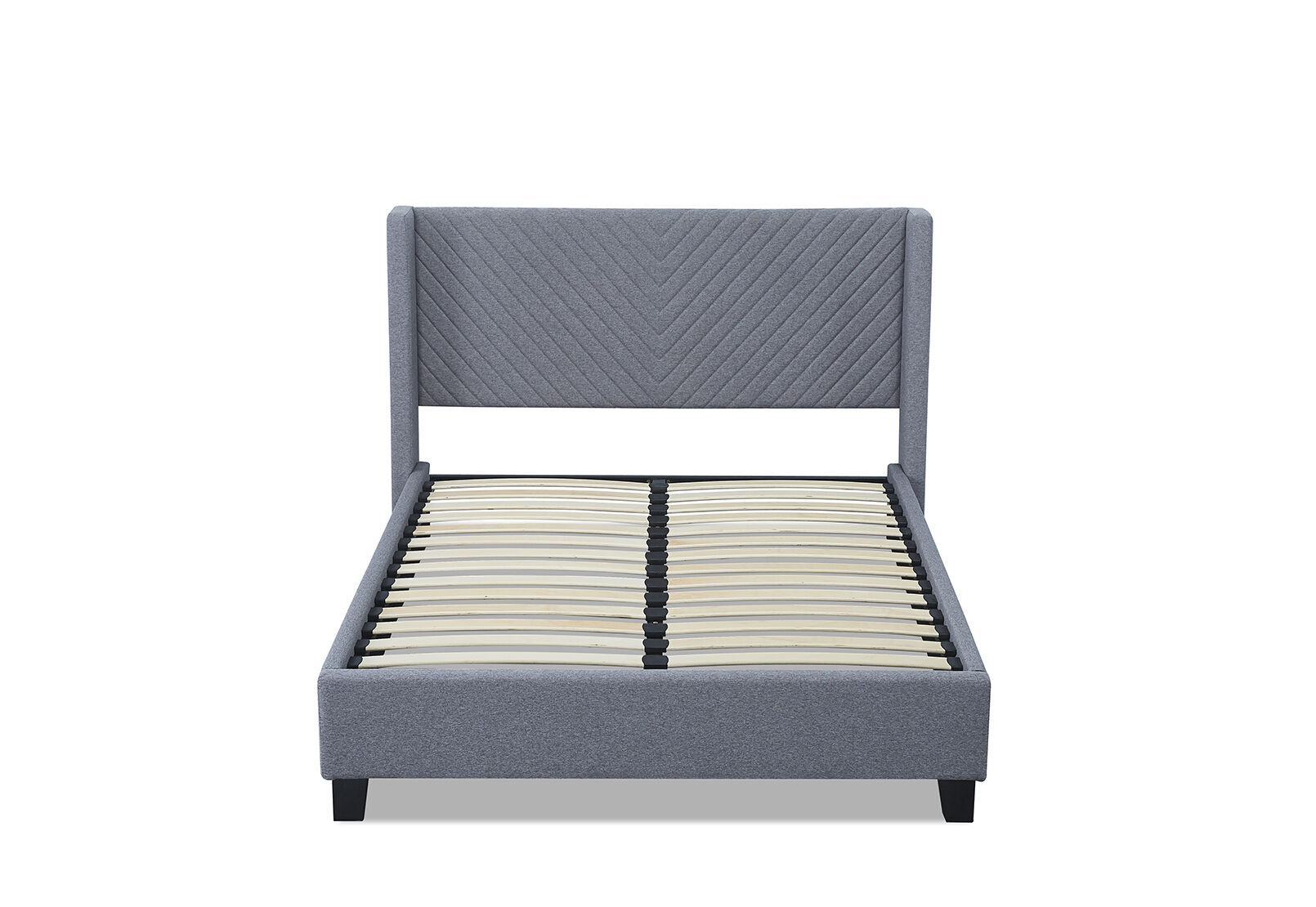 DAUGHERTY DOUBLE BED LIGHT GREY