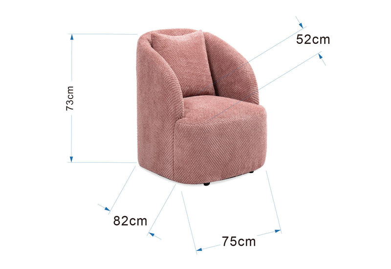 HONFLEUR ACCENT CHAIR PINK