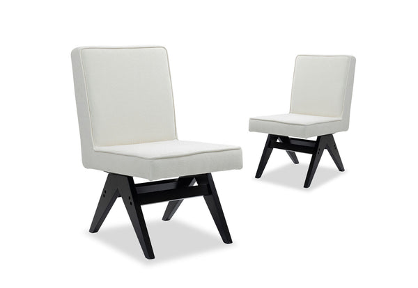 JONES SET OF 2 DINING CHAIRS 	BEIGE