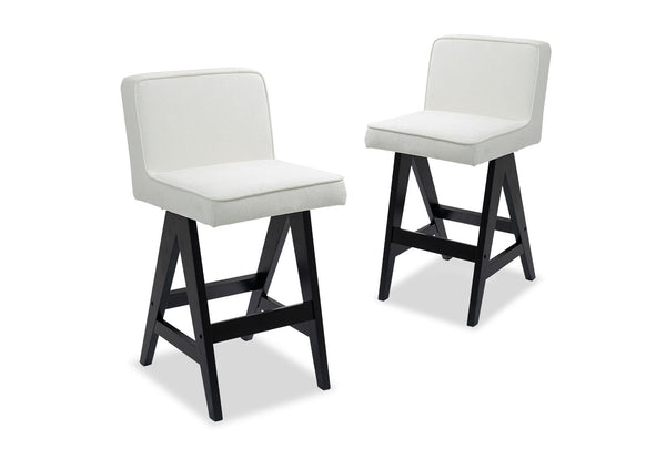 WADE SET OF 2 BAR STOOLS BEIGE