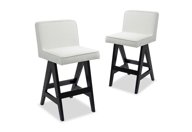 WADE SET OF 2 BAR STOOLS BEIGE
