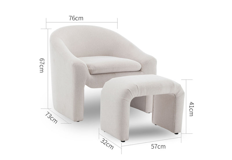 ANCASTI ACCENT CHAIR BEIGE