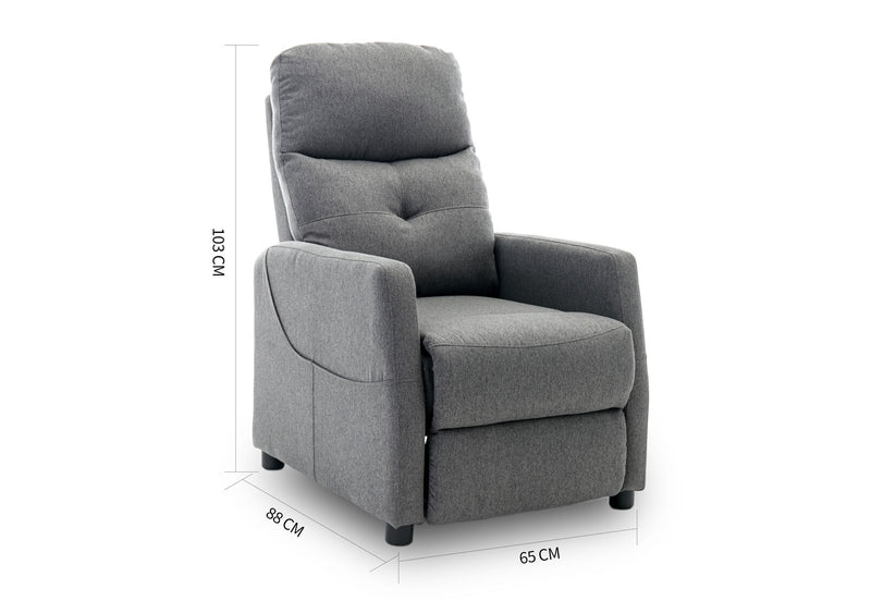 ANDERS RECLINER GREY