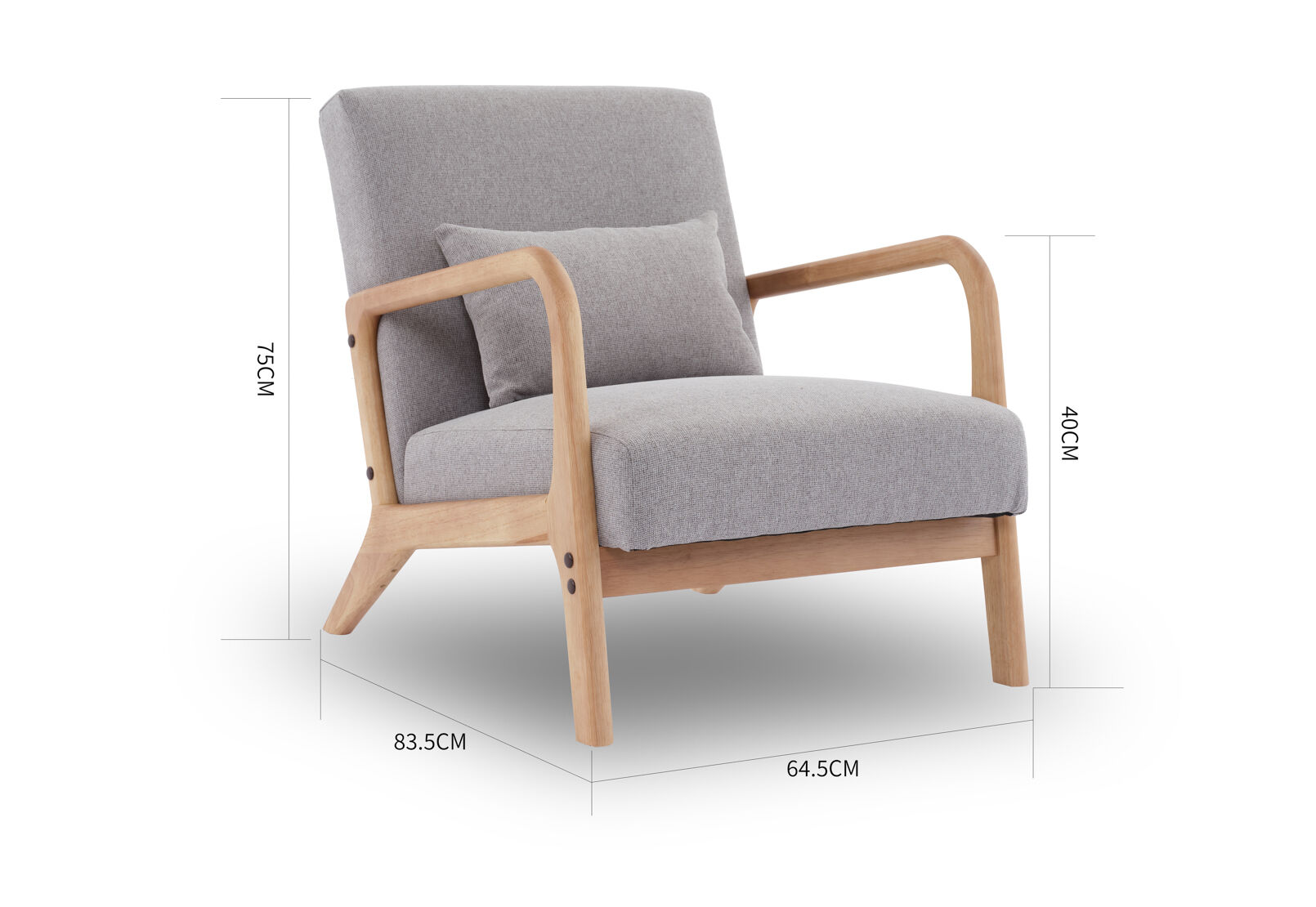 BARRETT ACCENT CHAIR GREY