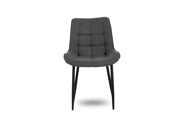 BOYLE SET OF 2 DINING CHAIRS 	CHARCOAL