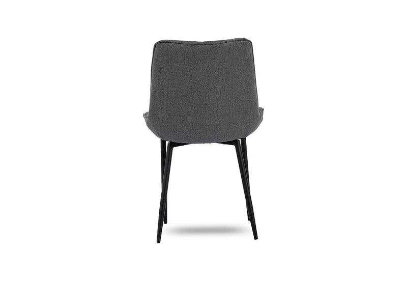 BOYLE SET OF 2 DINING CHAIRS 	CHARCOAL