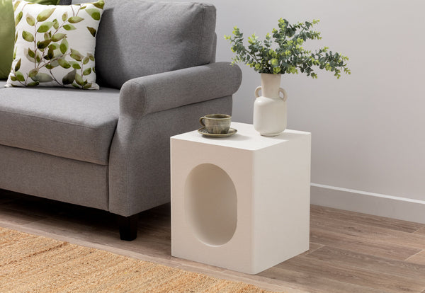 LAMB SIDE TABLE WHITE