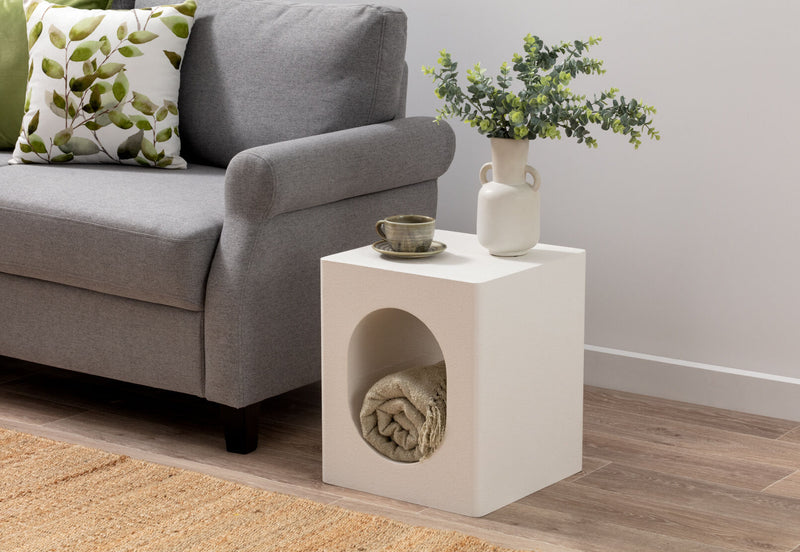 LAMB SIDE TABLE WHITE
