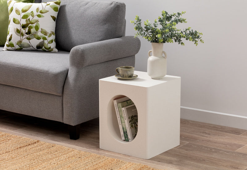 LAMB SIDE TABLE WHITE