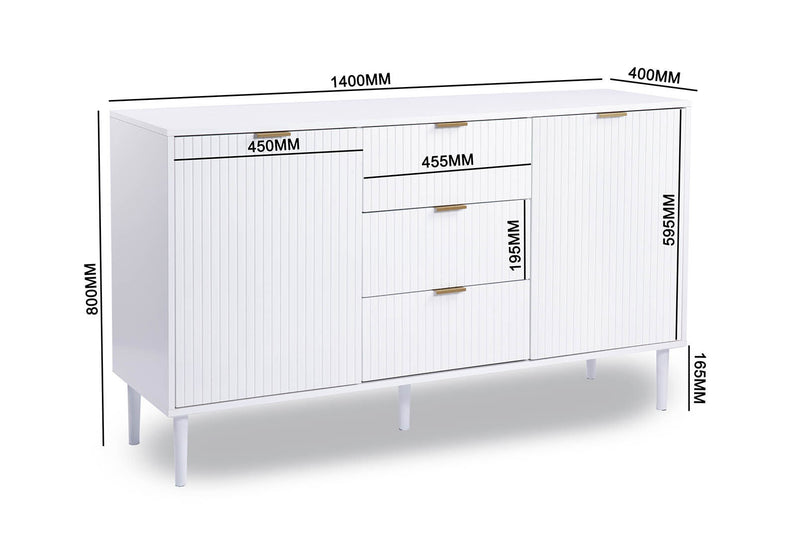 HENSLEY MK2 BUFFET WHITE