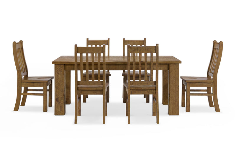 WILLOWBROOK 7 PIECE 1800 DINING SUITE  TALLOWOOD