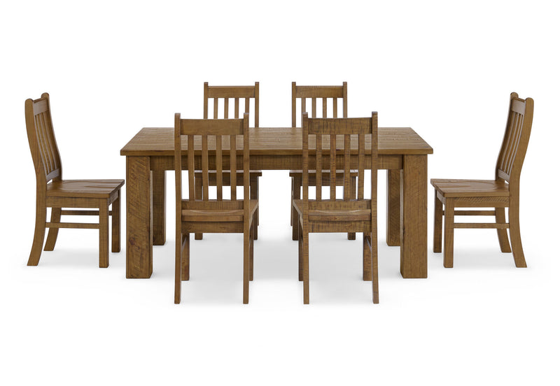WILLOWBROOK 7 PIECE 1800 DINING SUITE  TALLOWOOD