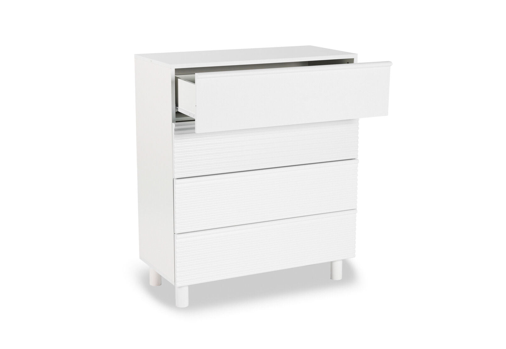 DAY 4 DRAWER TALL CHEST WHITE