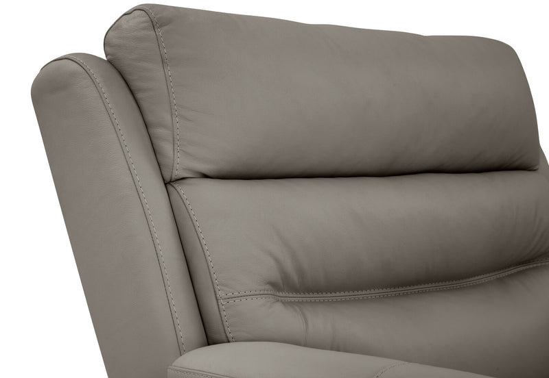 BEARMAN LEATHER RECLINER GREY