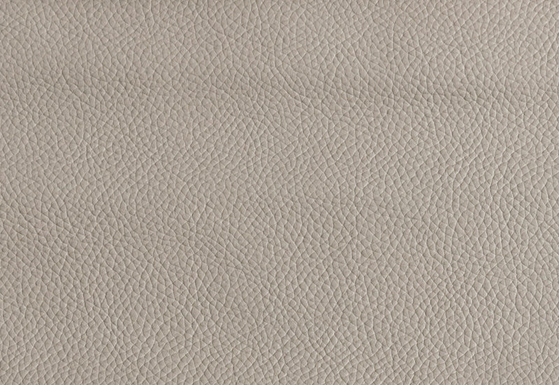 CANDACE LEATHER 2 SEATER SOFA 	LIGHT GREY