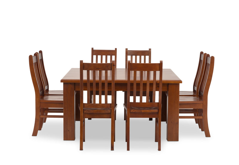 CALLAGHAN 9 PIECE SQUARE DINING SUITE RUSTIC