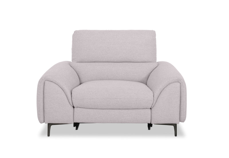 DOMINICO FABRIC ELECTRIC RECLINER LIGHT GREY