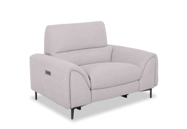 DOMINICO FABRIC ELECTRIC RECLINER LIGHT GREY