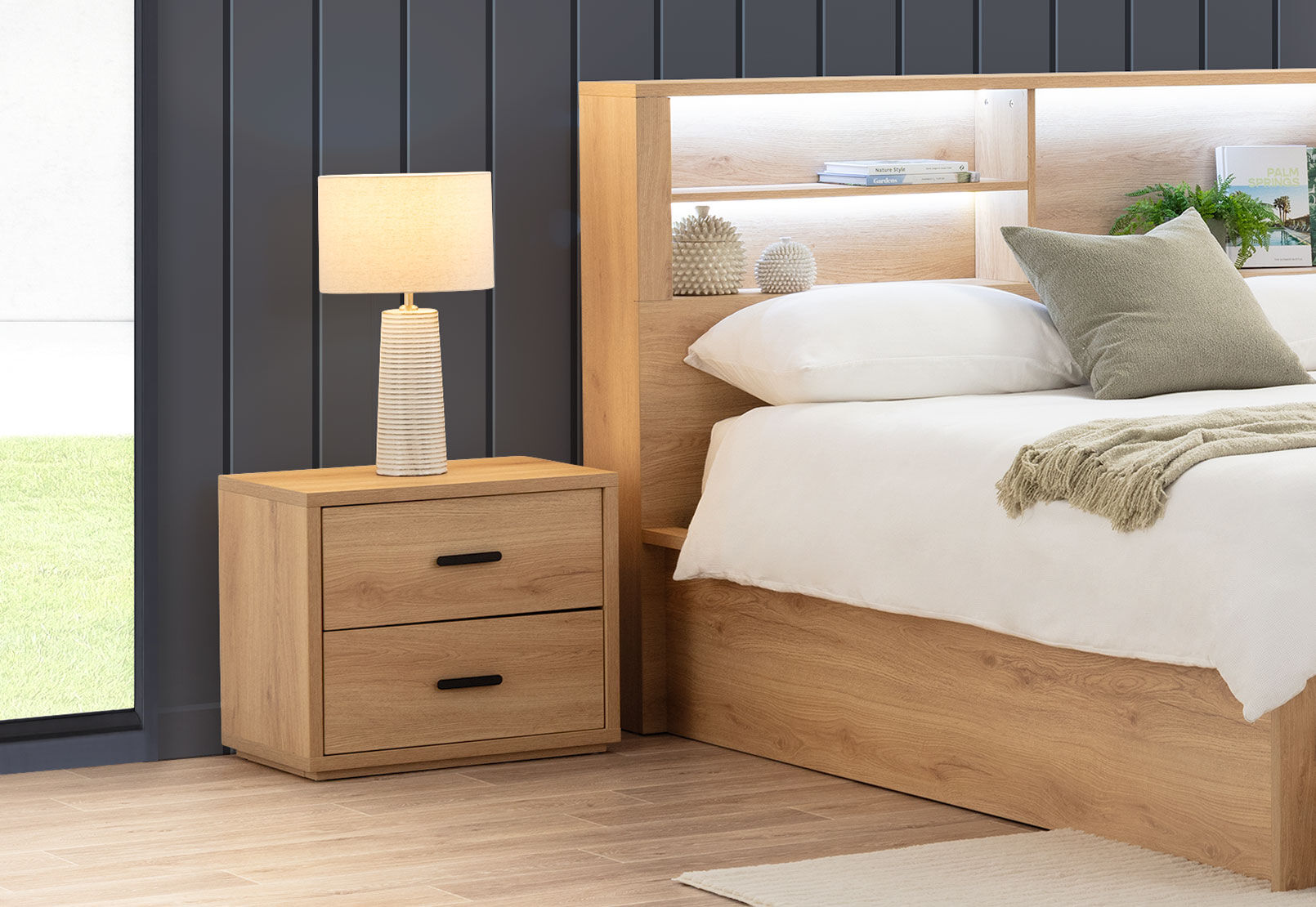 COLWYN BAY BEDSIDE TABLE NATURAL